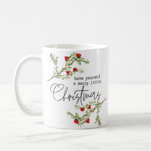 クリスマスメリーを少し過ごす コーヒーマグカップ