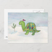 クリスマスメリーを少し過ごす シーズンポストカード (正面/裏面)