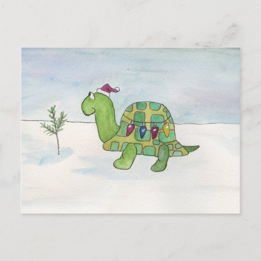 クリスマスメリーを少し過ごす シーズンポストカード (正面)