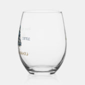 クリスマスメリーを少し過ごす ステムなしワイングラス (左)