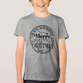 クリスマスメリーを少し過ごす トライブレンドＴシャツ (正面)