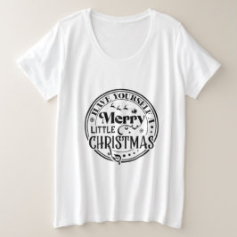 クリスマスメリーを少し過ごす プラスサイズTシャツ