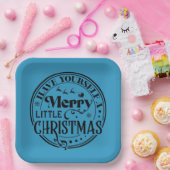 クリスマスメリーを少し過ごす ペーパープレート (パーティー)