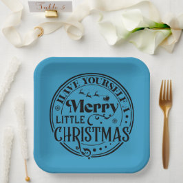 クリスマスメリーを少し過ごす ペーパープレート