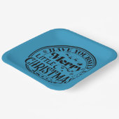 クリスマスメリーを少し過ごす ペーパープレート (傾斜あり)