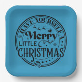 クリスマスメリーを少し過ごす ペーパープレート (正面)