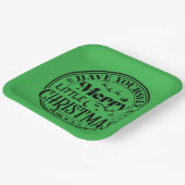 クリスマスメリーを少し過ごす ペーパープレート (傾斜あり)