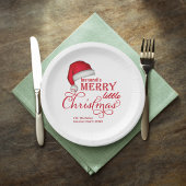 クリスマスメリーを少し過ごす ペーパープレート