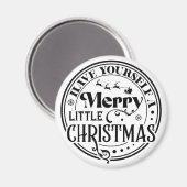 クリスマスメリーを少し過ごす マグネット (正面/裏面)