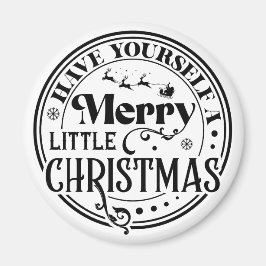 クリスマスメリーを少し過ごす マグネット