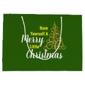 クリスマスメリーを少し過ごす ラージペーパーバッグ (裏面)