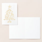 クリスマスメリーを少し過ごす 箔カード (ディスプレー)