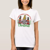クリスマスメリーを少し過ごす Tシャツ (正面)