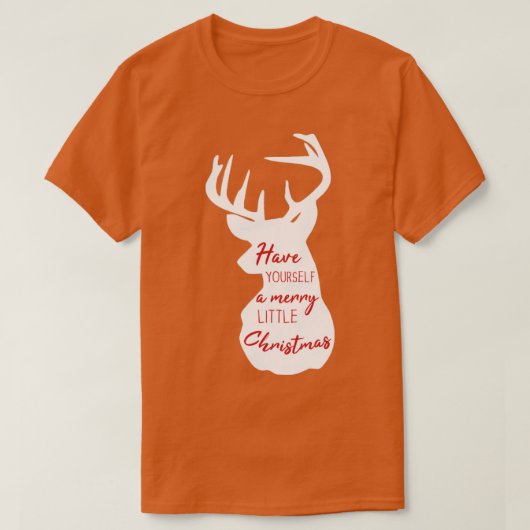 クリスマスメリーを少し過ごす Tシャツ (デザイン正面)