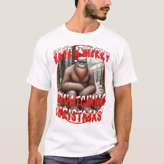 クリスマスメリーを楽しむ Tシャツ