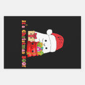 クリスマスメリーを祝う ラッピングペーパーシート (正面)