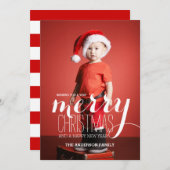 クリスマスメリーを祝う | 休日の写真カード シーズンカード (正面/裏面)