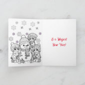 クリスマスメリーアニメカラーをお望み カード (内部)