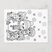 クリスマスメリーアニメカラーをお望み ポストカード (裏面)