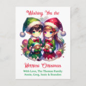 クリスマスメリーアニメカラーをお望み ポストカード (正面)