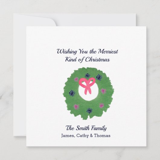 クリスマスメリーカードをお願い カード (正面)