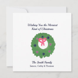 クリスマスメリーカードをお願い カード