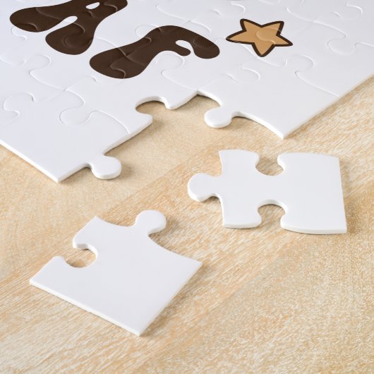 クリスマスメリーギフトと明るいフェスティバルAF ジグソーパズル (側面)