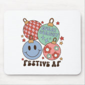 クリスマスメリーギフトと明るいフェスティバルAF マウスパッド (正面)