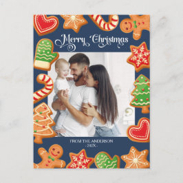 クリスマスメリークッキー1枚 ポストカード