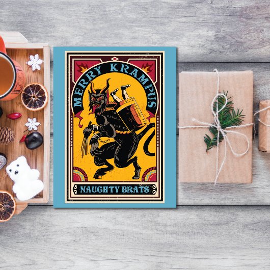 クリスマスメリークランプスいけなブラッツサーカス インビテーションポストカード