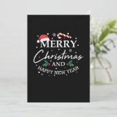 クリスマスメリークリスマスとハッピーニューイヤー 招待状 (スタンド正面)