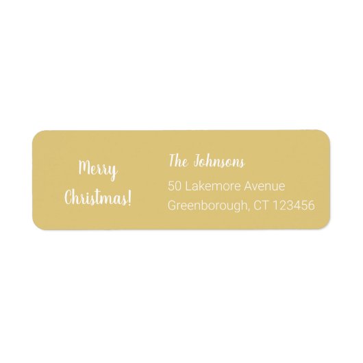 クリスマスメリークリスマスモダン ラベル (正面)