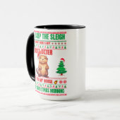 クリスマスメリークリスマス贈り物クリスマスオッター マグカップ (正面左)