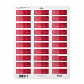 クリスマスメリークリスマス赤ストライプい家族ラベル ラベル (フルシート)