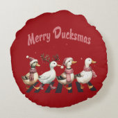 クリスマスメリーダッカス円枕 ラウンドクッション (裏面)