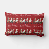 クリスマスメリーダックサス装飾用クッション ランバークッション (裏面)