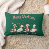 クリスマスメリーダックサス装飾用クッション ランバークッション (ブランケット)