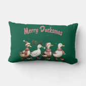 クリスマスメリーダックサス装飾用クッション ランバークッション (裏面)