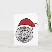 クリスマスメリーフィトマスアンドヘルティ年賀状 サンキューカード (正面)