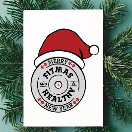 クリスマスメリーフィトマスアンドヘルティ年賀状 サンキューカード