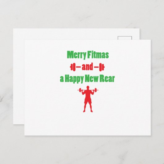 クリスマスメリーフウニー・フィトマスとハッピーニューリア シーズンポストカード (正面/裏面)