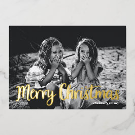 クリスマスメリーフォイルホリデーカード 箔シーズンカード