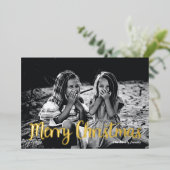 クリスマスメリーフォイルホリデーカード 箔シーズンカード (立ち正面)