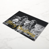 クリスマスメリーフォイルホリデーカード 箔シーズンカード (回転した状態)