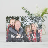 クリスマスメリーフォトカード(祝日の手紙付き) シーズンカード (スタンド正面)