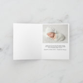 クリスマスメリーブライトフォトホリデー誕生 案内状 (内部)