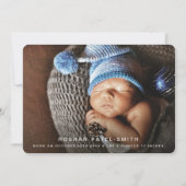 クリスマスメリーベビー発生発表の増加 招待状 (裏面)