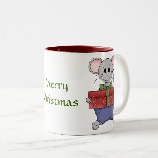 クリスマスメリーマウスの前夜 ツートーンマグカップ (正面右)