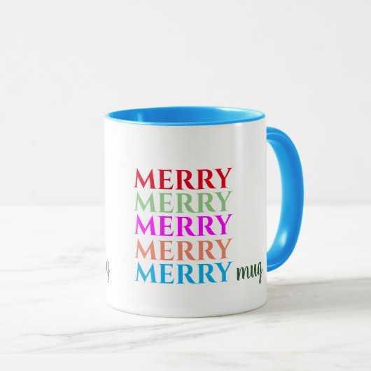 クリスマスメリーメリーメリーメリーマグ マグカップ (正面右)