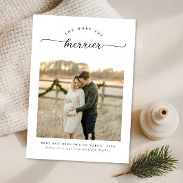 クリスマスメリーユニークの妊娠 シーズンカード